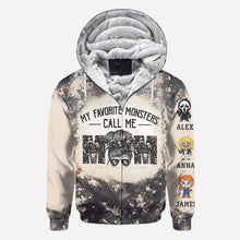 Load image into Gallery viewer, Personalized All-Over Shirt My Favorite Monsters Call Me Mom Gift for Mother's Day