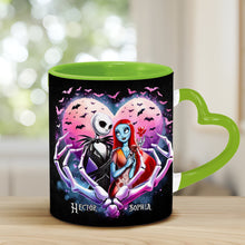 Load image into Gallery viewer, Personalized Heart Handle Mug Custom Couple Gift for Valentine's Day