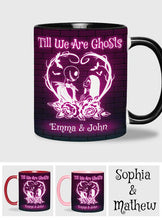 Load image into Gallery viewer, Personalized Nightmare Accent Mug for Couples - Till We Are Ghosts