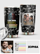 Load image into Gallery viewer, Personalized Father Tumbler Custom Name Galaxy Design Gift