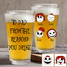 Load image into Gallery viewer, Personalized Beer Glass for Dad Custom Name Gift Idea