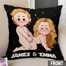 Load image into Gallery viewer, Personalized Use The Force Throw Pillow Custom Couple Gift