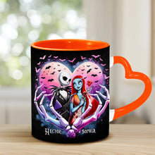 Load image into Gallery viewer, Personalized Heart Handle Mug Custom Couple Gift for Valentine's Day