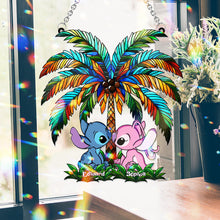 Load image into Gallery viewer, Personalized Ohana Suncatcher Ornament for Couples | Romantic Decor