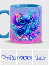 Load image into Gallery viewer, Personalized Ohana Accent Mug Custom Name Gift for Mom