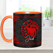 Load image into Gallery viewer, Personalized Accent Mug with Dragon Design for Coffee Lovers
