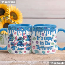 Load image into Gallery viewer, Personalized Autism Awareness Accent Mug Custom Name Gift