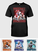 Load image into Gallery viewer, Personalized Football T-Shirt and Hoodie Custom Game Day Gift