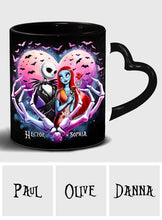 Load image into Gallery viewer, Personalized Heart Handle Mug Custom Couple Gift for Valentine's Day