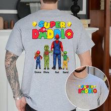 Load image into Gallery viewer, Personalized Super Daddio T-Shirt and Hoodie Gift for Dad
