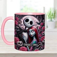 Load image into Gallery viewer, Personalized Nightmare Accent Mug Custom Names Gift for Couples
