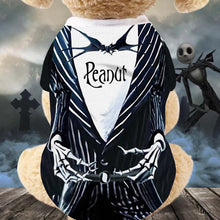 Load image into Gallery viewer, Personalized Skellington Dog Shirt Custom Pet Costume