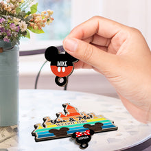 Load image into Gallery viewer, Personalized Wooden Key Holder with Names for Couples