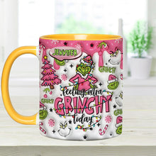 Load image into Gallery viewer, Personalized Grinch Accent Mug & Coaster Gift for Christmas
