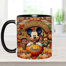 Load image into Gallery viewer, Personalized Hello Fall Accent Mug Custom Name Gift Idea