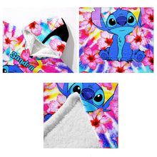 Load image into Gallery viewer, Personalized Tie Dye Blanket Hoodie with Name - Gift for Her