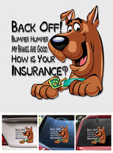 Load image into Gallery viewer, Personalized Cartoon Dog Bumper Sticker Decal for Cars - Fun Gift
