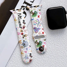Load image into Gallery viewer, Personalized Mouse Ears Apple Watch Band Custom Name Gift