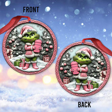 Load image into Gallery viewer, Personalized Grinch Christmas Ornament Custom Name Gift