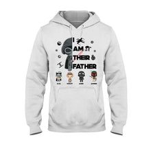 Load image into Gallery viewer, Personalized Star Wars T-Shirt & Hoodie Gift for Dad | Custom Names