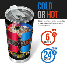 Load image into Gallery viewer, Personalized Halloween Tumbler Custom Name Gift for Beetlejuice Fan