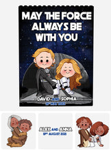 Load image into Gallery viewer, Personalized One-Sided Building Blocks Custom Name Gift for Star Wars Fans