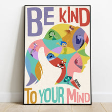 Load image into Gallery viewer, Personalized Be Kind to Your Mind Canvas Art Gift for Graduation