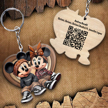 Load image into Gallery viewer, Personalized QR Code Keychain for Couples - Unique Gift