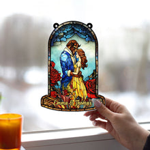 Load image into Gallery viewer, Personalized Couple Suncatcher Ornament Gift for Home Decor