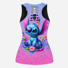 Load image into Gallery viewer, Personalized Ohana Hollow Tank Top & Women Shorts Gift for Kids