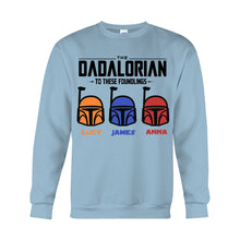 Load image into Gallery viewer, Personalized Dadalorian T-Shirt & Hoodie Gift for Dad | Custom Family Names