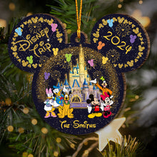 Load image into Gallery viewer, Personalized Disney Family Trip Mouse Ornament Custom Photo Gift