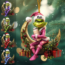 Load image into Gallery viewer, Personalized Naughty Green Lady Christmas Ornament Custom Name Gift