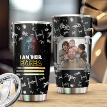 Load image into Gallery viewer, Personalized Father Tumbler Custom Name Galaxy Design Gift