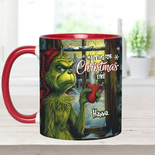 Load image into Gallery viewer, Personalized Grinch Accent Mug Custom Name Christmas Gift