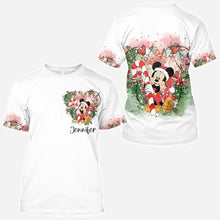 Load image into Gallery viewer, Personalized Merry Christmas All Over Shirt for Women | Perfect Holiday Gift