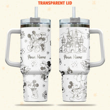 Load image into Gallery viewer, Personalized Mouse Tumbler with Handle Custom Name Gift for Kids