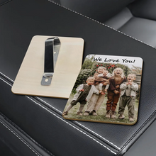 Load image into Gallery viewer, Personalized Photo Car Visor Clip Custom Gift for Dad