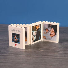 Load image into Gallery viewer, Custom Photo Fold-Out Brick Frame Gift for Dad Father's Day