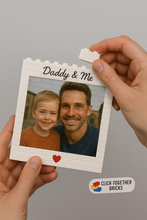 Load image into Gallery viewer, Custom Photo Building Blocks Gift for Dad Father's Day Keepsake