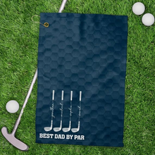 Load image into Gallery viewer, Personalized Golf Towel Custom Name Best Dad Gift for Golfers