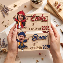 Load image into Gallery viewer, Personalized Graduation Wood Money Holder Class of 2026 Gift