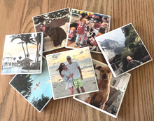 Load image into Gallery viewer, Personalized Ceramic Photo Coaster Custom Gift for Dad