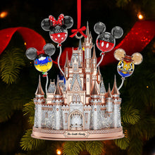 Load image into Gallery viewer, Personalized Acrylic Disney Castle Ornament Custom Family Gift for Christmas