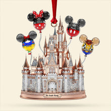 Load image into Gallery viewer, Personalized Acrylic Disney Castle Ornament Custom Family Gift for Christmas