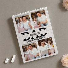 Load image into Gallery viewer, Personalized Photo Collage Building Brick Puzzle Gift for Dad