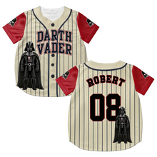 Load image into Gallery viewer, Personalized Baseball Jersey Family Matching Darth Vader Gift for Kids and Adults