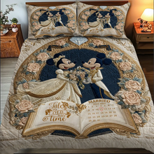 Load image into Gallery viewer, Personalized Fairy Tale Quilt Bedding Set for Couples Gift