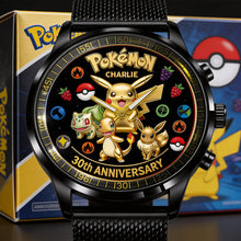 Load image into Gallery viewer, Personalized Pokémon 30th Anniversary Hand Watch Gift for Fans