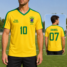 Load image into Gallery viewer, Personalized Brazil Soccer Jersey Custom Name Gift for Fans